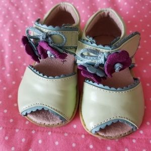 Livie & Luca (L&L) Mint Merry Bells Sandals 4T